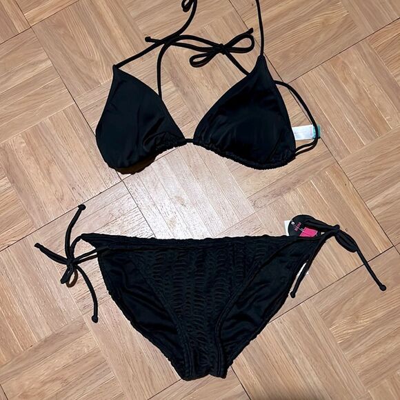 No Boundaries Other - Black two piece bikini XL top M bottom